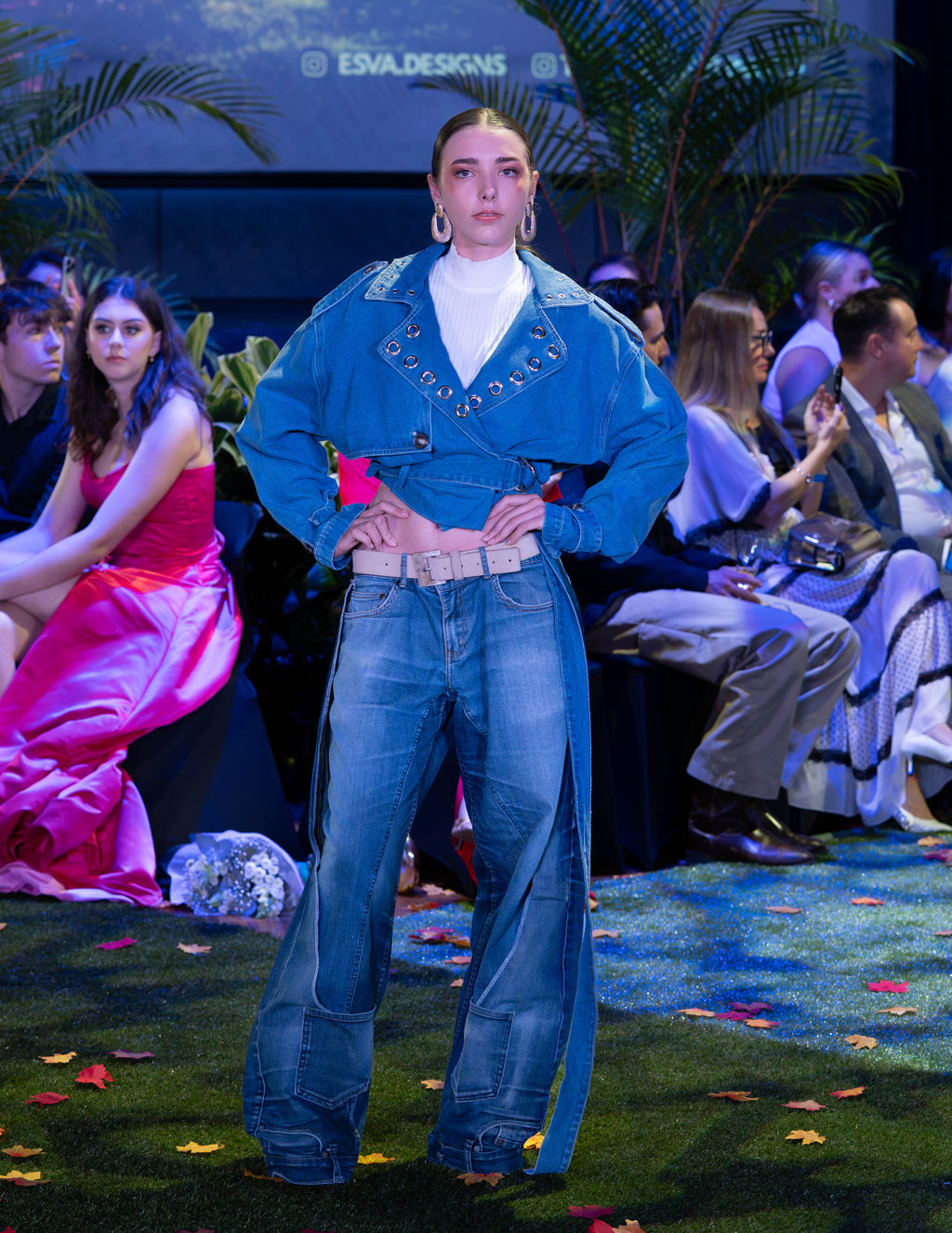 Aurora 1980’s Cropped denim Jacket