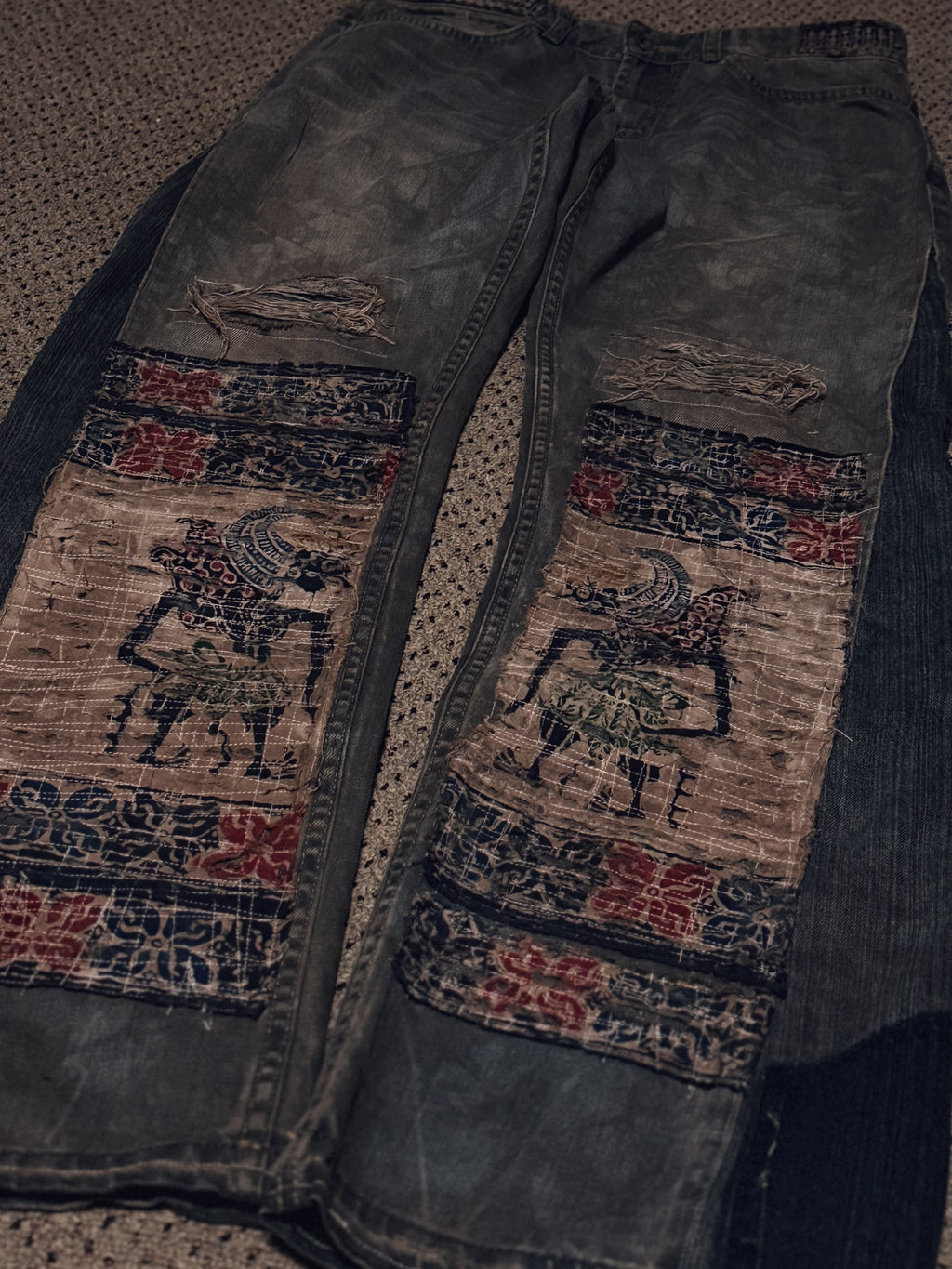 Multi-Layer Distressed Jeans