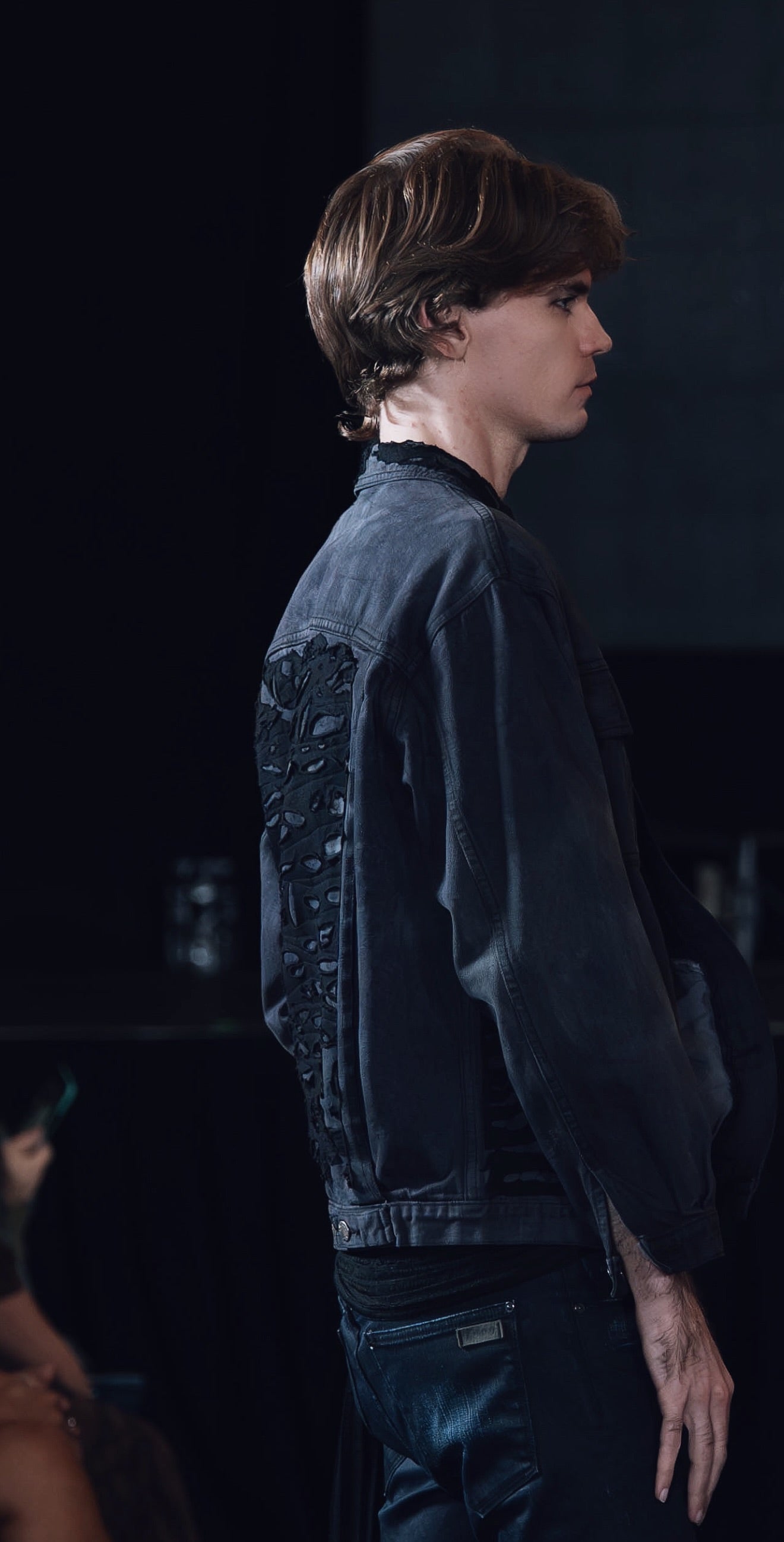 Keiran Custom Patched Dyed Denim Jacket